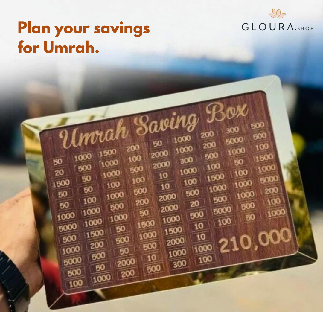 Umrah Saving Box - Now Plan your savings for Umrah.