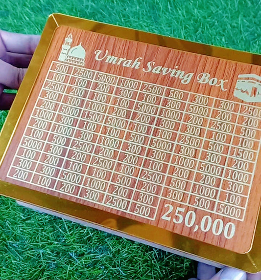 Umrah Saving Box - Now Plan your savings for Umrah.