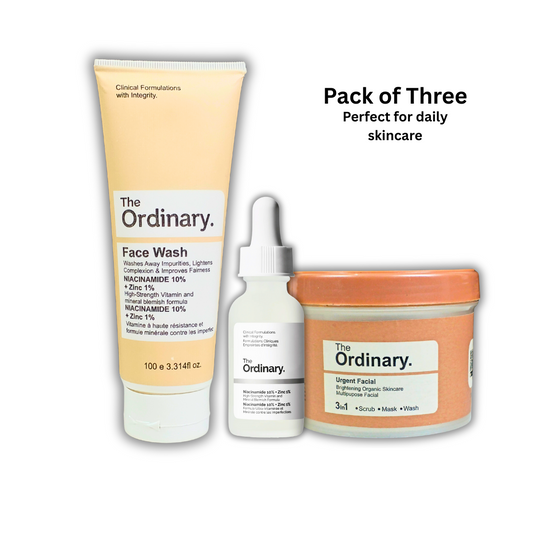 Pack of Three_ Serum, Urgent Facial & Face wash